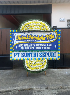 Papan Bunga Duka di Sasak